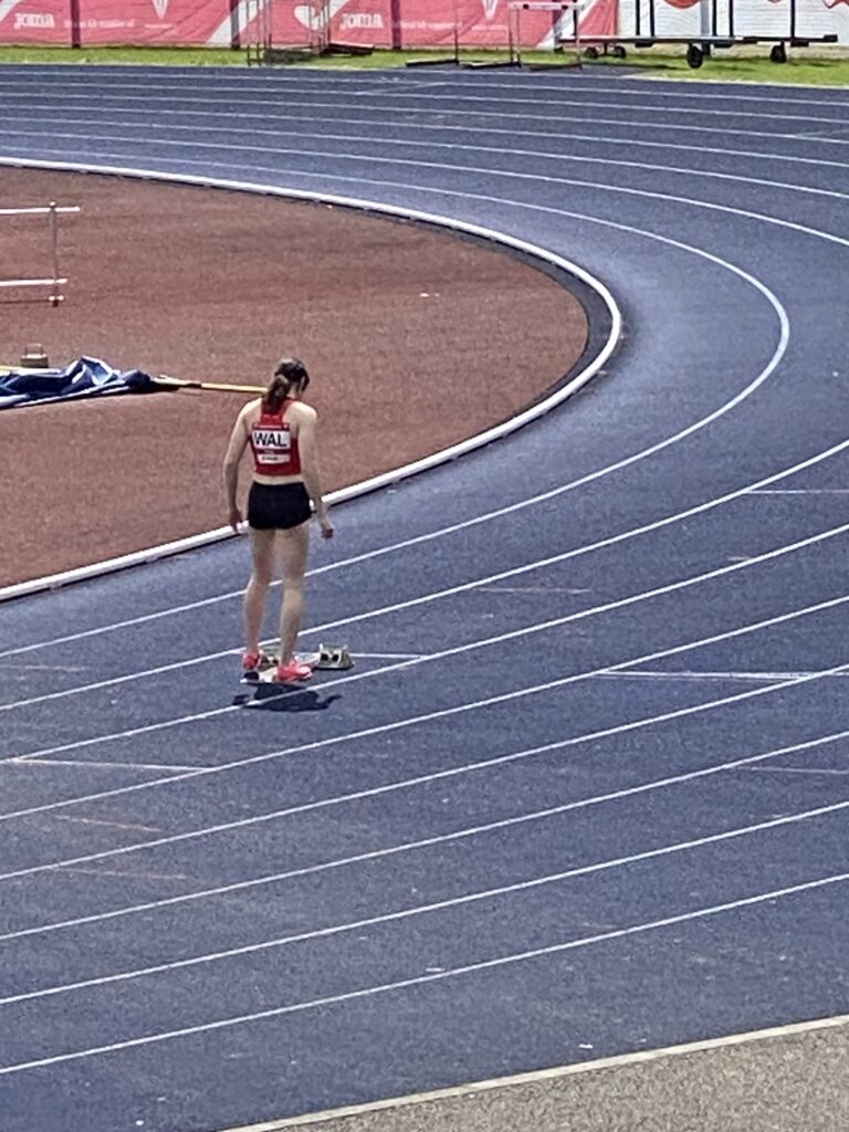 athlete on a track
