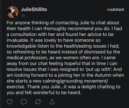 Julie S review